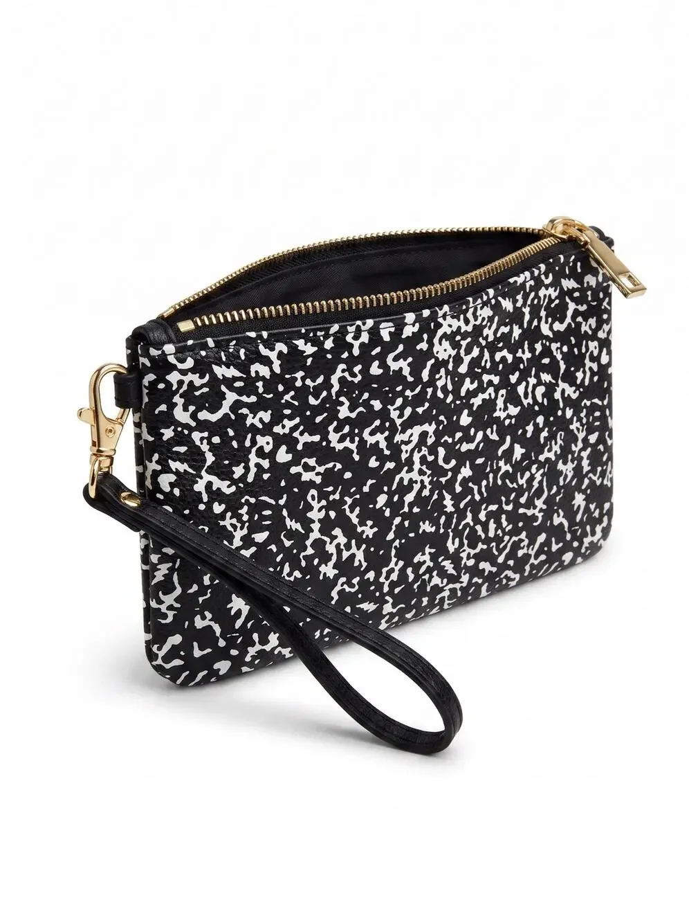 VTG Betsey Johnson Composition Notebook   Wristlet Pouch Satin Rose Lined Print